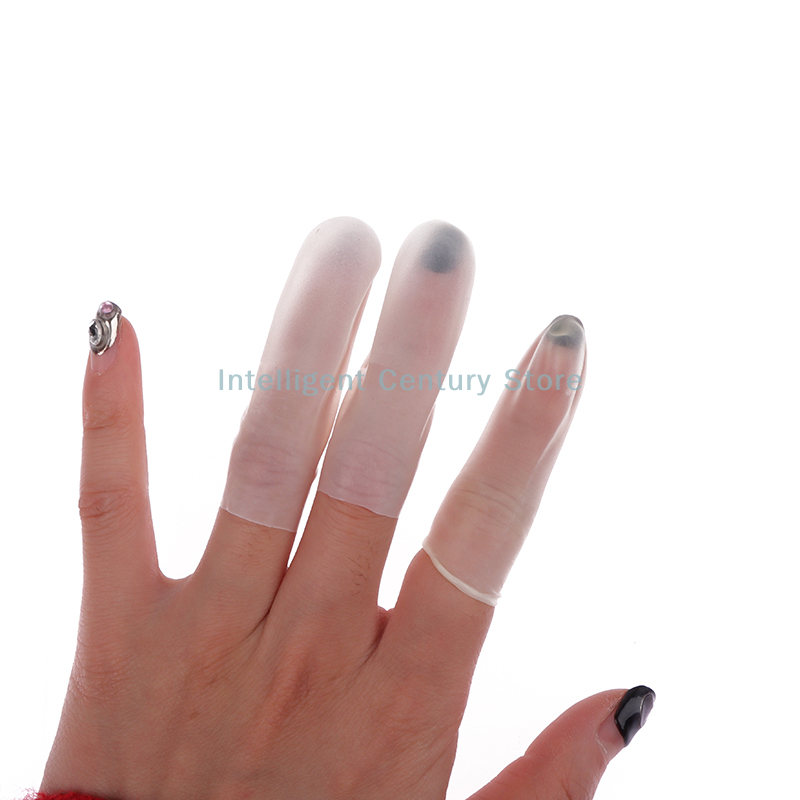Latex Disposable Glove - ปลอกนิ้วกันลื่น ป้องกันไฟฟ้าสถิตย์ แบบใช้แล้วทิ้ง ทำจากยางลาเท็กซ์ 100 ชิ้น
