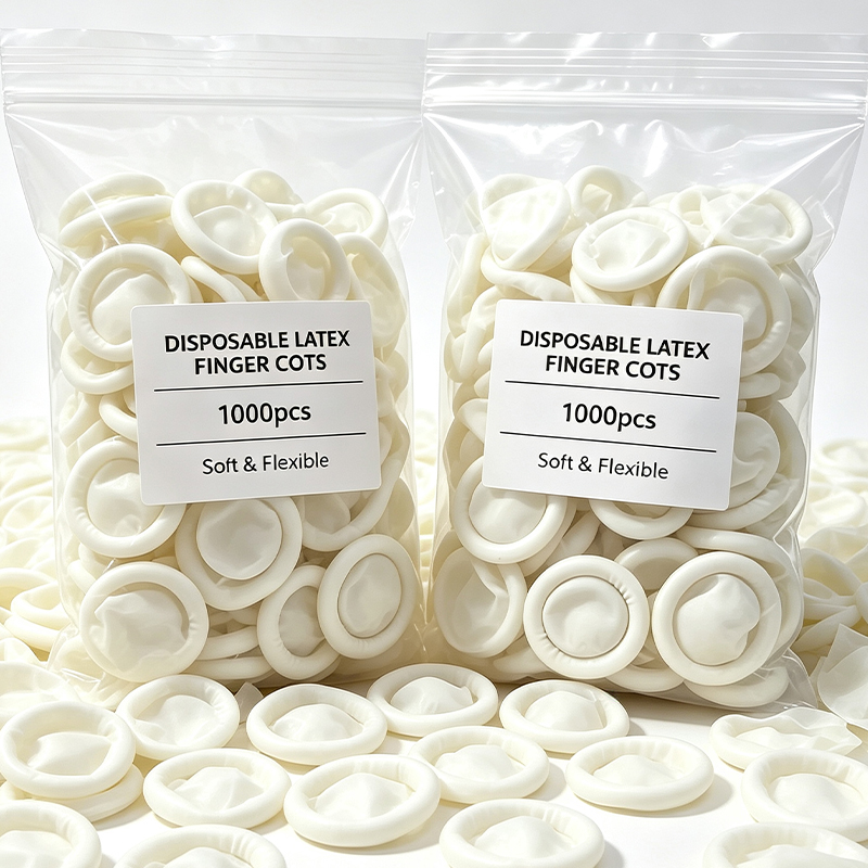 ถุงนิ้วแบบใช้แล้วทิ้งสีขาว 100 - Latex Disposable Glove บทวิจารณ์และราคา