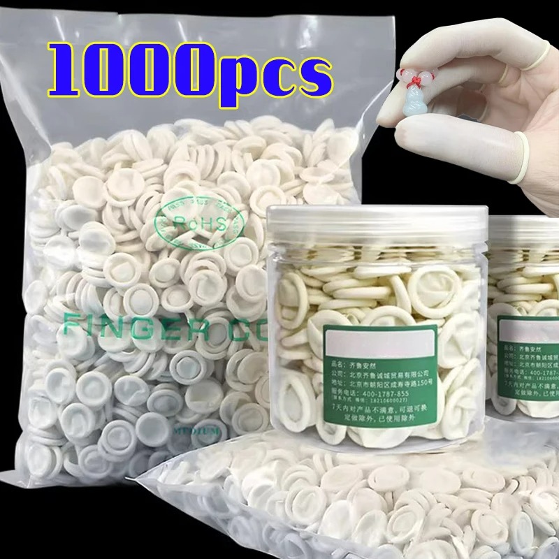ถุงนิ้วแบบใช้แล้วทิ้งสีขาว 100 - Latex Disposable Glove บทวิจารณ์และราคา