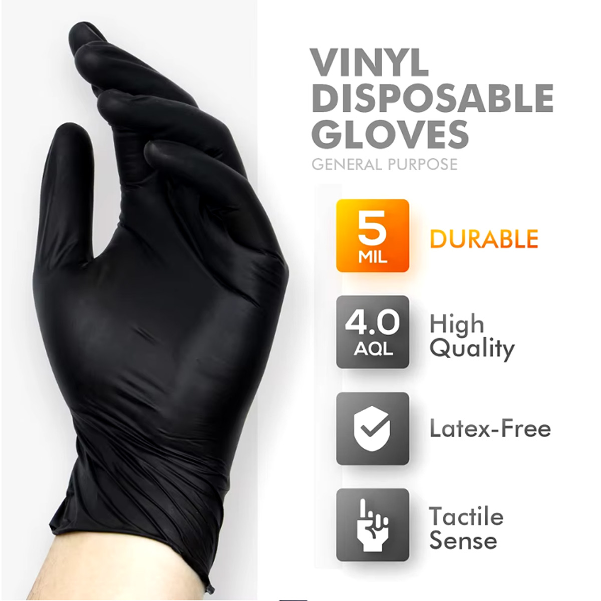 20/50/100 ชิ้นถุงมือไวนิลสีดำถ - Rubber Glove Cleaning บทวิจารณ์และราคา