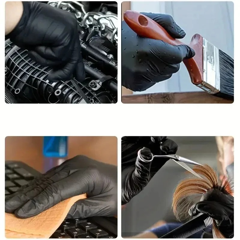 ถุงมือสีดำแบบใช้แล้วทิ้ง สำหรั - Latex Disposable Glove บทวิจารณ์และราคา