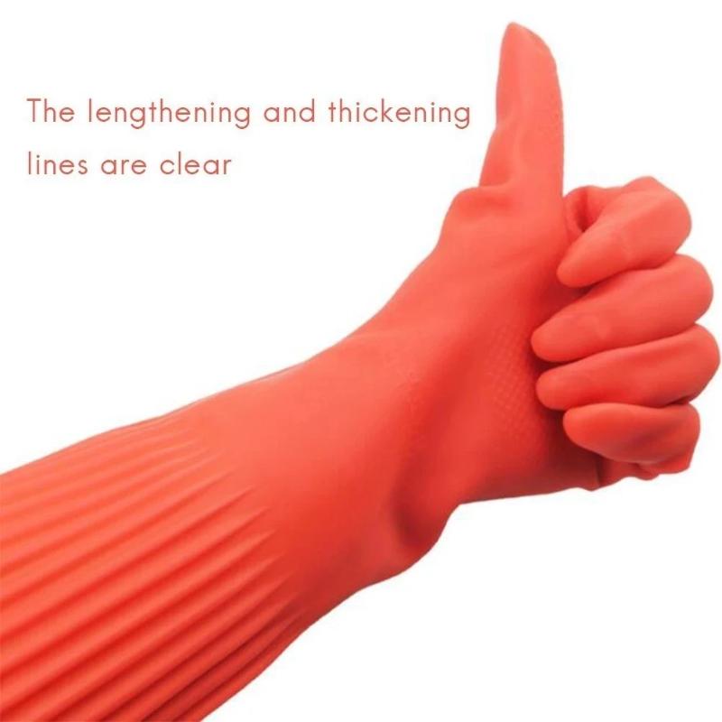 ถุงมือทำความสะอาดยางกันน้ำกันล - Rubber Glove Cleaning บทวิจารณ์และราคา