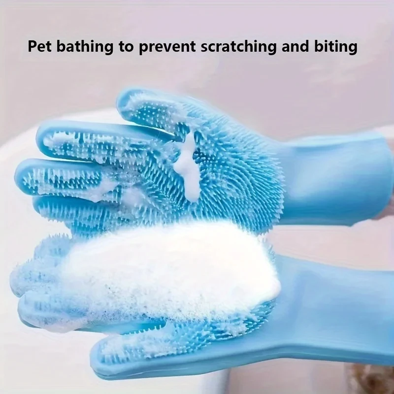 ถุงมือทำความสะอาดสำหรับสัตว์เล - Rubber Glove Cleaning บทวิจารณ์และราคา