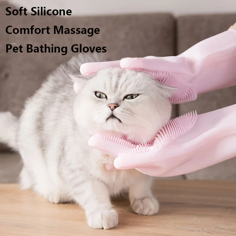 ถุงมือทำความสะอาดสำหรับสัตว์เล - Rubber Glove Cleaning บทวิจารณ์และราคา